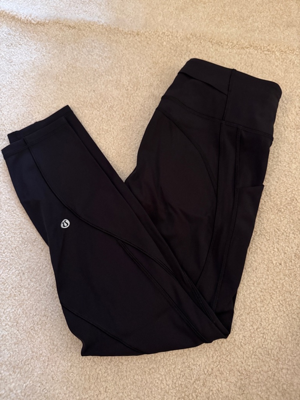 lululemon athletica Black High-Rise Side-Pocket Leggings